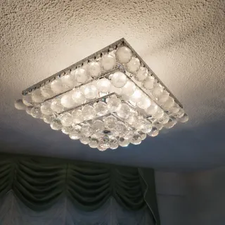 Lámpara de techo colgante de cristal