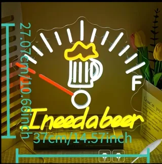 Lampada Neon LED "I NEED A BEER"