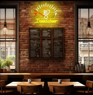 Lampada Neon LED "I NEED A BEER"
