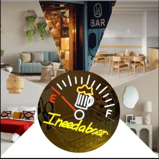 Lampada Neon LED "I NEED A BEER"