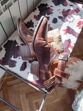 Botines Sendra Piel Marrón y Beige