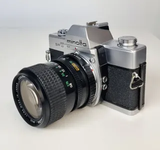 Minolta SRT 101 funcionando TODO + objetivo 28-70