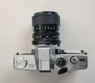 Minolta SRT 101 funcionando TODO + objetivo 28-70