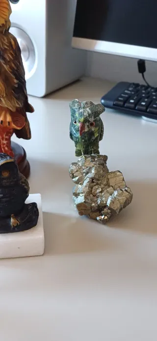Lote de 5 figuras de búhos