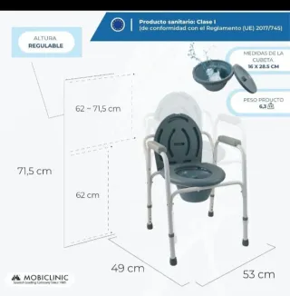 Silla WC con ruedas