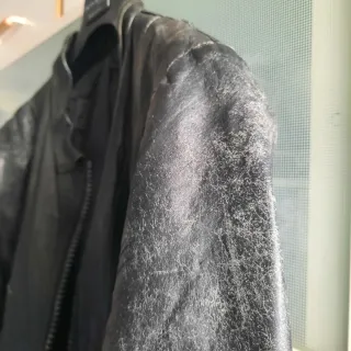 Giubbotto in pelle Domina nero
