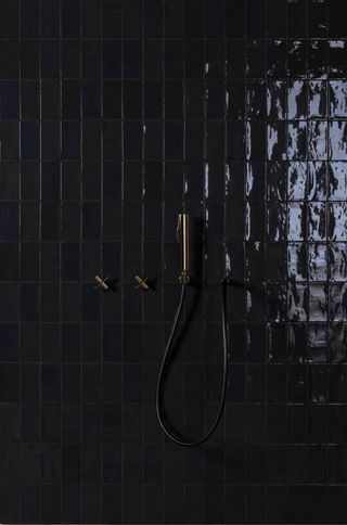 Azulejo Negro 7.5x15 Efecto Artesanal