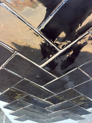Azulejo Negro 7.5x15 Efecto Artesanal