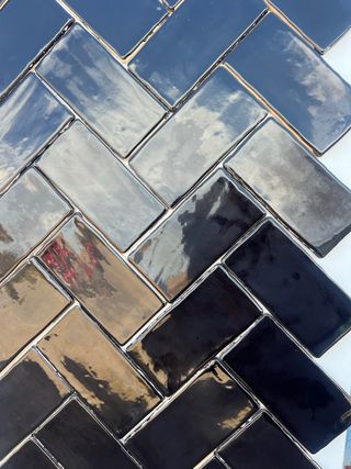 Azulejo Negro 7.5x15 Efecto Artesanal
