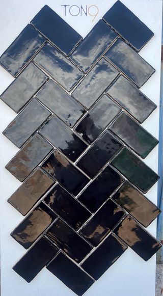Azulejo Negro 7.5x15 Efecto Artesanal