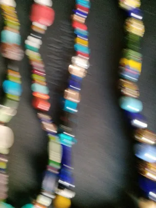 Collana vintage in vetro di murano mille fiori
