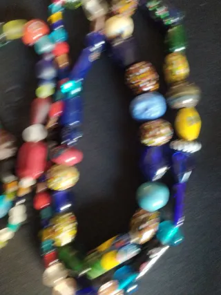 Collana vintage in vetro di murano mille fiori