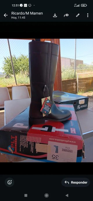 Botas de equitación de cuero