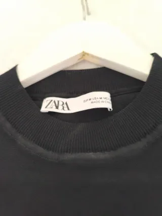 Vestido punto manga larga negro
