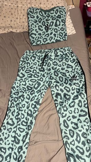 Sudadera Adidas Leopardo Turquesa