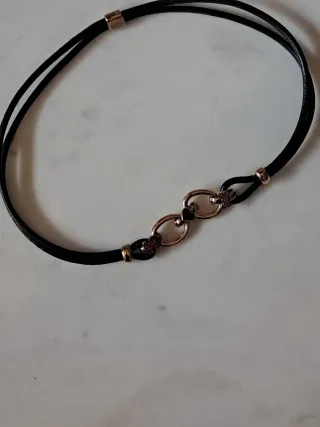 Gargantilla Tous Doble Cordón Oro Rosa