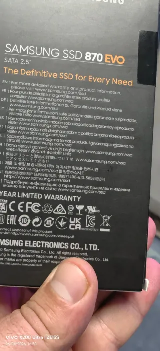 Samsung 870 EVO 2TB SSD SATA 2.5