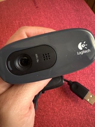 Logitech Webcam HD 720p Gris/negro