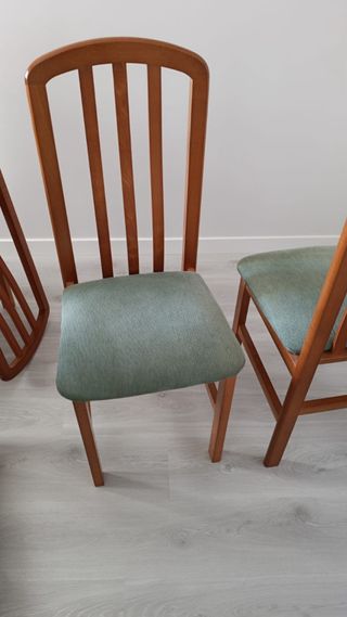 Juego de 6 sillas de comedor madera