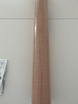 Papel pintado textura lino melocotón 3 rollos