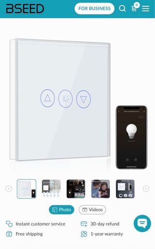 Interruttore e presa da parete intelligente BSEED SMART HOME