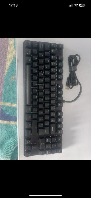 Conjunto raton teclado y alfombrilla gaming
