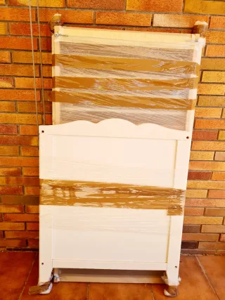 Cuna bebé SMÅGÖRA blanca 60x120 cm