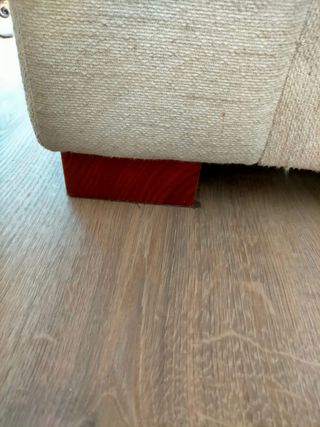 Sofá 3 plazas beige tela