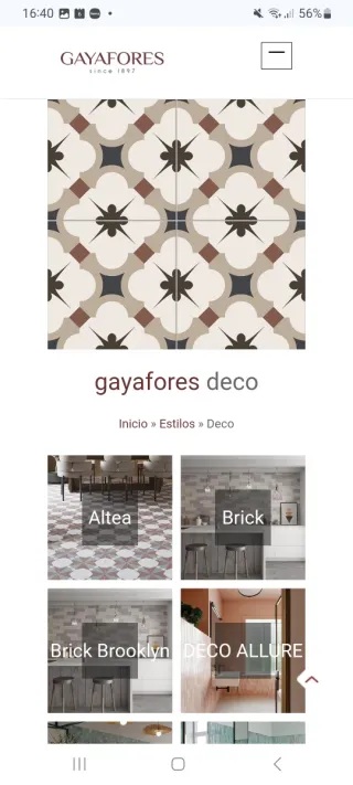 72 Baldosas de cerámica Gayafores, azulejo, gres