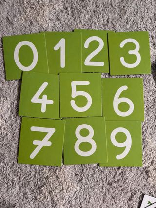 Juego Montessori Números Táctiles Clementoni