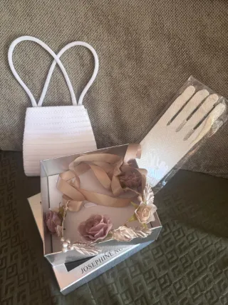 Vestido Comunión Cemaros con cancán y accesorios