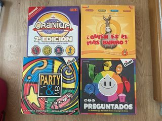 Lote 4 Juegos de Mesa: Cranium, Party & Co, Pregun