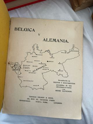 Libro Histórico WWI: Bélgica y Alemania (1915)