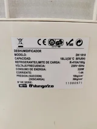 Deshumidificador Orbegozo