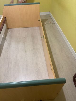 Somier cama 90 Donalit tiene 2cajones abajo