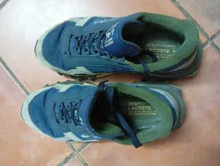 Zapatillas Lacoste Azul y Gris