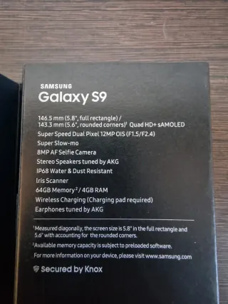 Samsung Galaxy S9 nuevo Dorado Completo