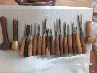 Juego Gubias Antiguas Madera