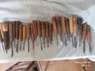 Juego Gubias Antiguas Madera