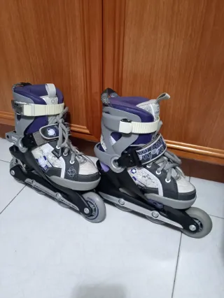 Pack Patines Oxelo Diabolo Talla 34-37 + Kit