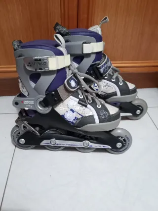 Pack Patines Oxelo Diabolo Talla 34-37 + Kit