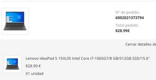 Lenovo IdeaPad 5 (PARA REPARAR)