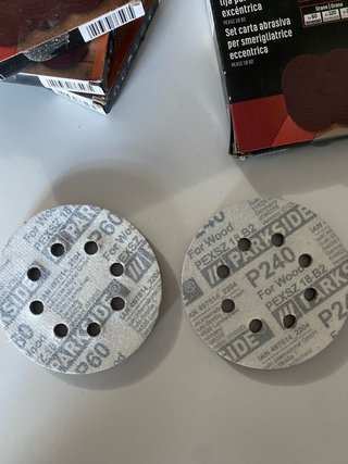 6 Paquetes Papel Lija 125mm Parkside