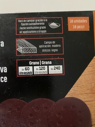 6 Paquetes Papel Lija 125mm Parkside