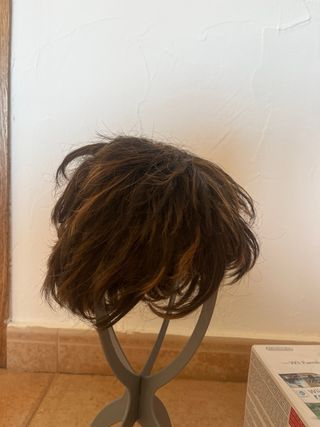 Peluca castaña para mujer