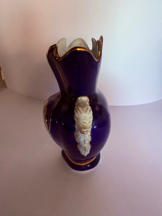 Jarrones vintage azul cobalto porcelana lote