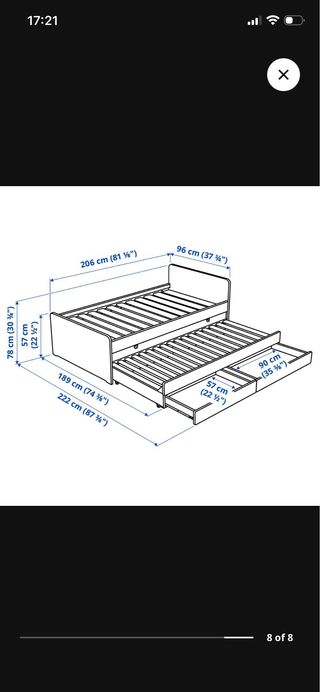 Cama nido Slakt Ikea blanca