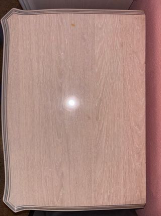 Cómoda y Mesitas de Noche Beige/Rosa