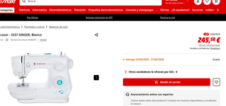 Máquina de coser Singer Fashion Mate 3337