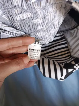 Vestido de verano blanco y negro